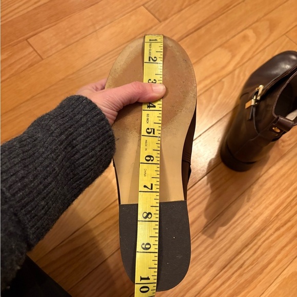 Michael Kors Dark Brown Ankle Booties, with gold hardware, size 7 - Picture 12 of 15